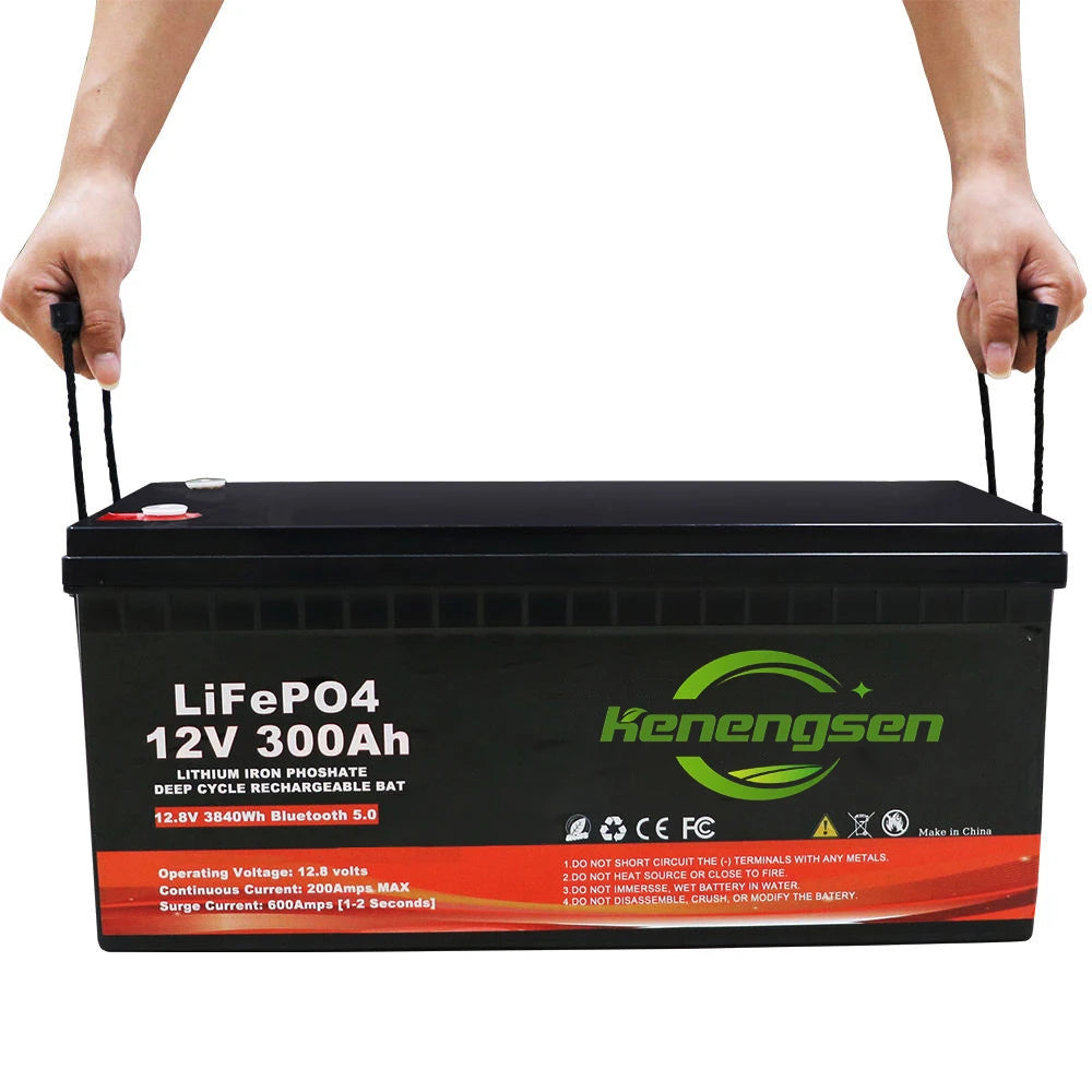 New Product 12V 300Ah 100Ah 200Ah High Capacity Lifepo4 Battery Pack High Cycle Energy Storage Backup