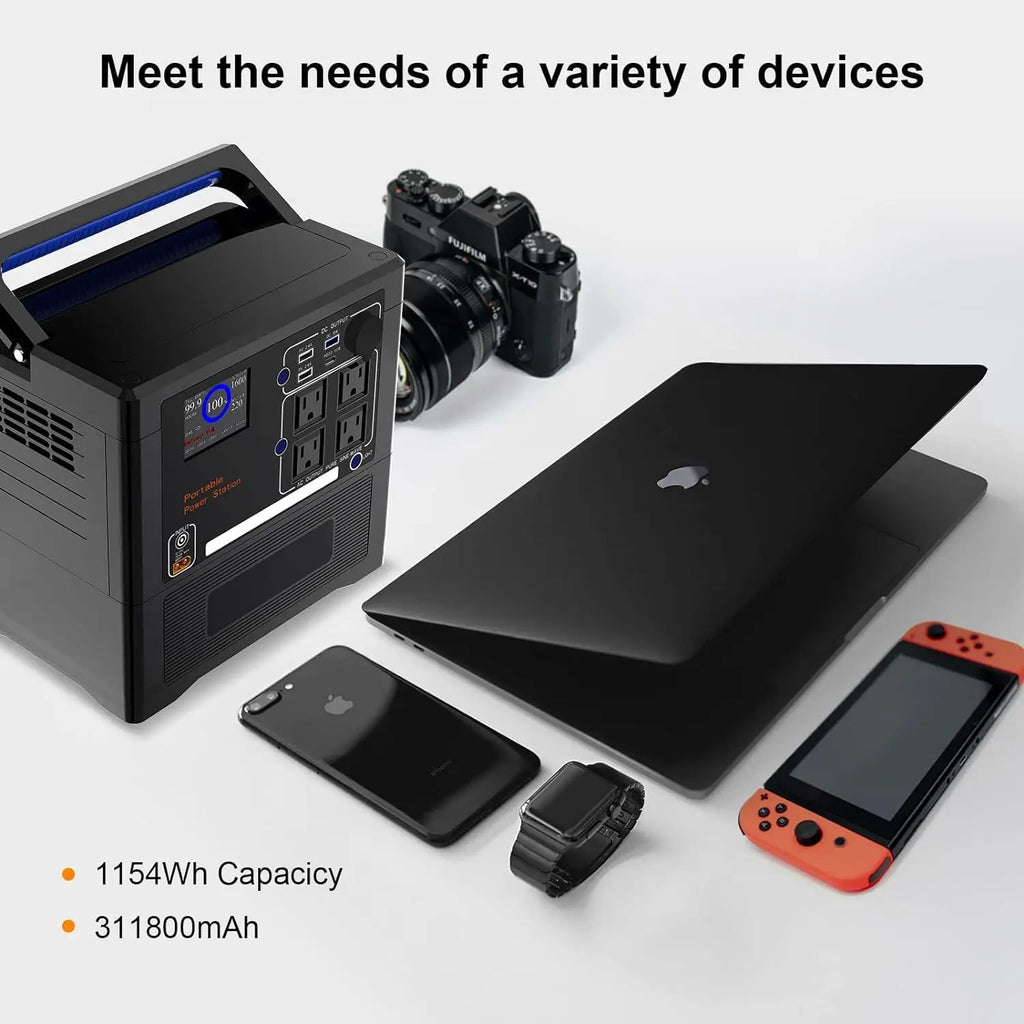 Seetek USA Warehouse 1300W Travel Power Banks Power Station Charger Solar Generator Portable Power Station