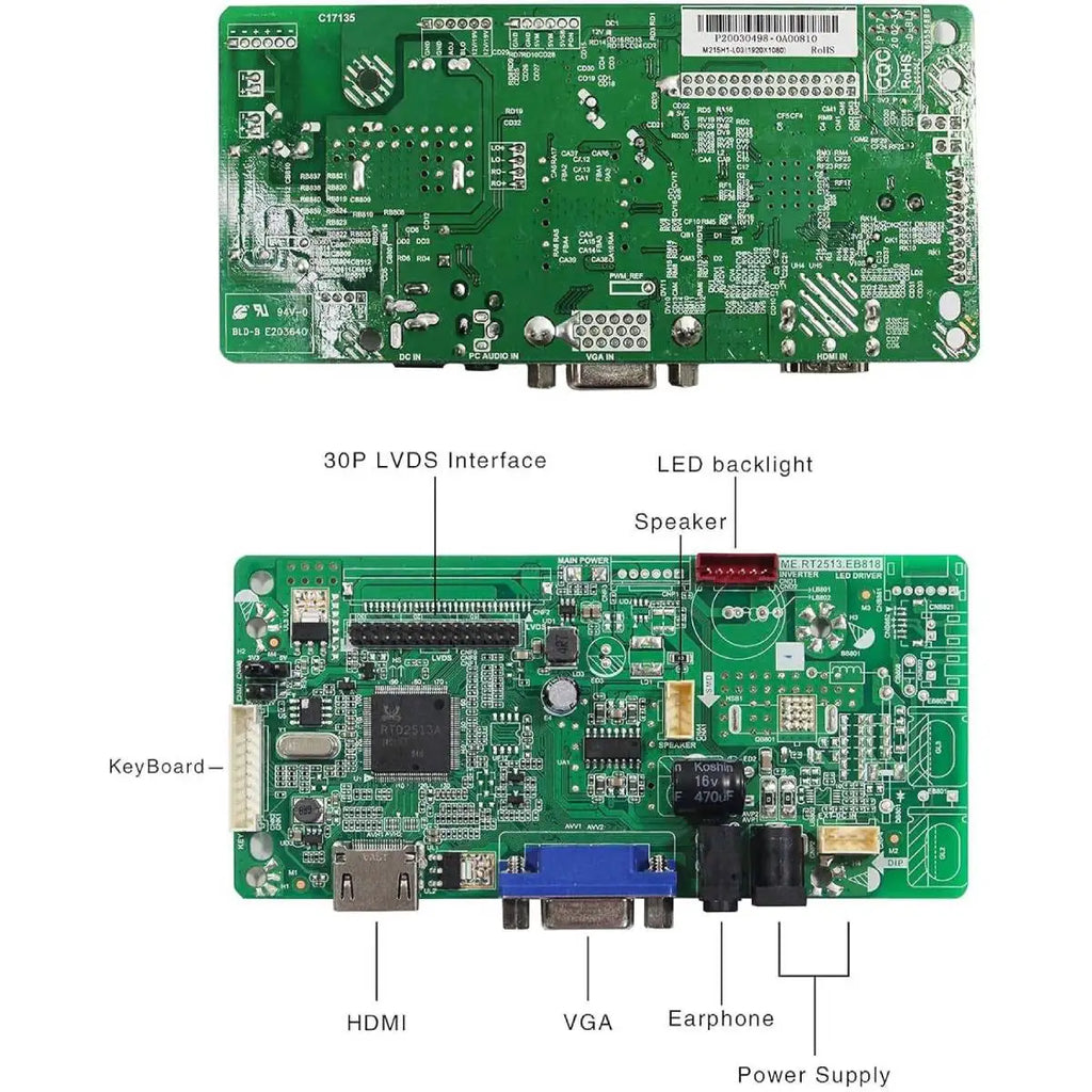 New Single ME.RT2513.EB818 Motherboard LCD Driver Board - Universal HD-MI LCD Controller Ad Board TFT LCD Displays