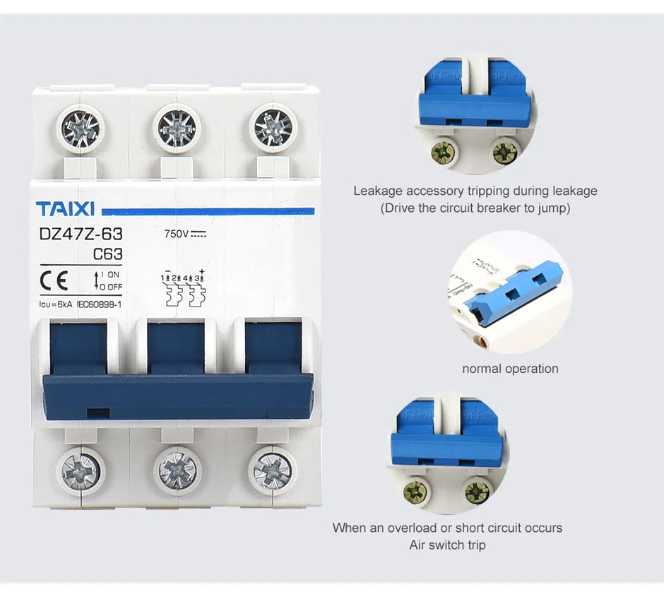 Solar PV MCB DC Circuit Breaker 1P/2P 500V 1000V Photovoltaic disconnect switch 10A 16A 20A 32A 40A 63A 100A 125A PRIME RJ SOLAR PH