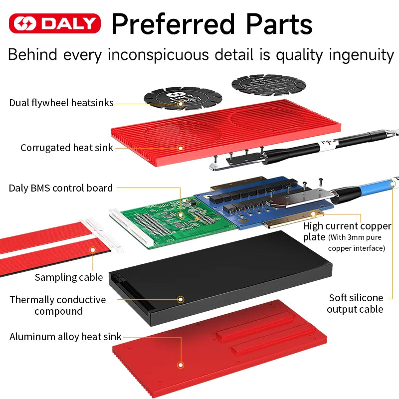 Daly bms lifepo4 4s 12v 20a for electric bicycle lithium battery other pcb pcba 4s 20a bms