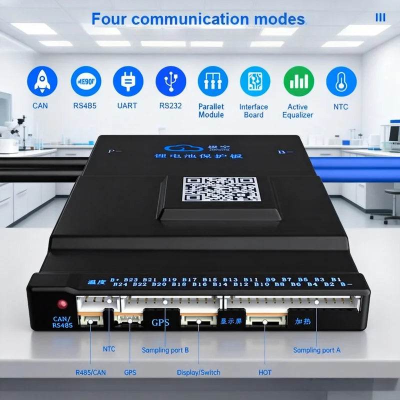 JK-B1A24S15P Smart BMS 8S 10S 12S 16S 20S 24S 150A 1A Active Balancer  APP Support LiFePO4 Li-Ion LTO Protection