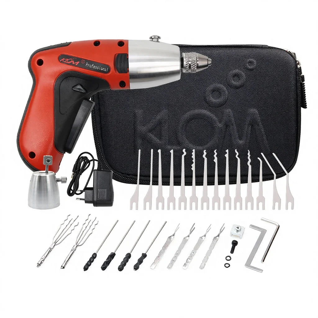 Excellent Powerful Electric Lock Pickaxe Gun Door Lock Opener Tool, Collision Gun Locksmith Picking Tool KLOM303 PRIME RJ SOLAR PH