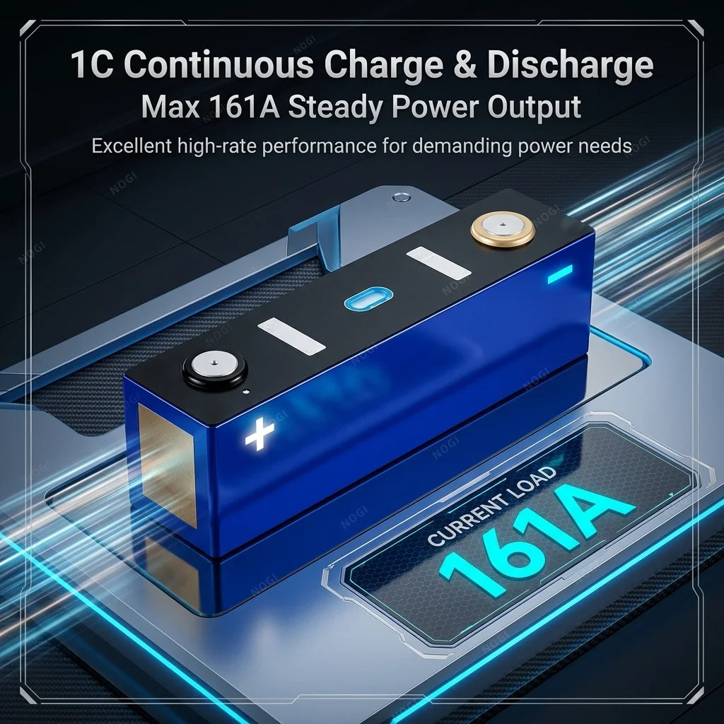 Original CATL 3.2V 161Ah LiFePO4 3500-Cycle Battery Cell 5C Peak Discharge Prismatic Power Cell for EV ESS Solar Storage