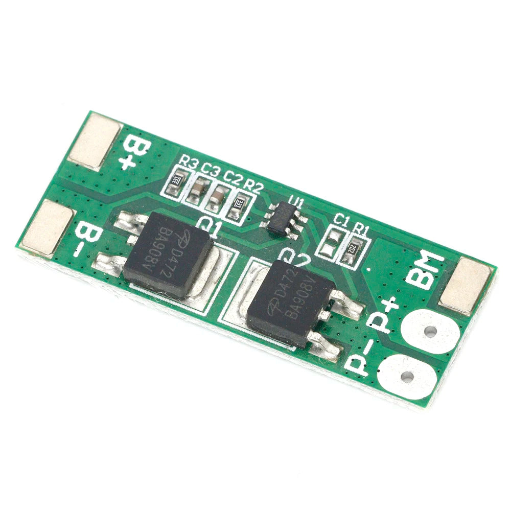 BMS 2S 6.4V 10A Lifepo4 Battery Protection Board Charging PCB PCM LED Light Short Circuit Delay Self Recovery for Power