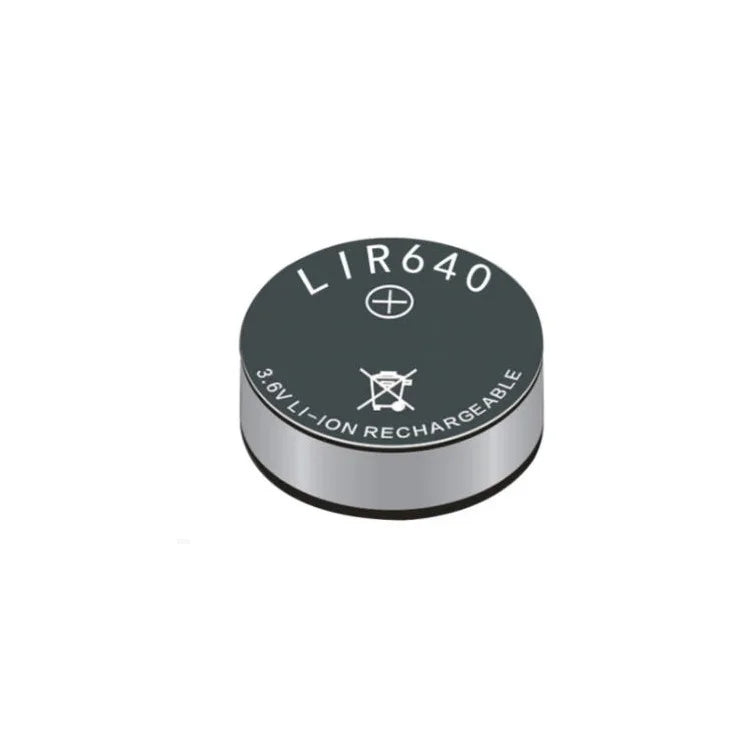 LIR640 3.6V 7mAh Rechargeable Lithium Button Battery Cell