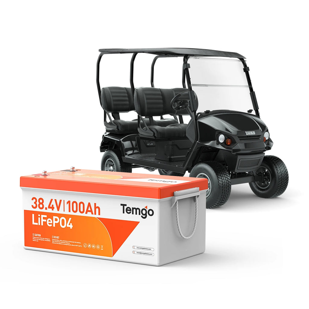 TEMGO Lifepo4 Golf Cart Battery 36v 48v 72v 100Ah LiFePO4 Battery Golf Cart Lithium Battery With Lcd Display Charger