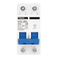 Solar PV MCB DC Circuit Breaker 1P/2P 500V 1000V Photovoltaic disconnect switch 10A 16A 20A 32A 40A 63A 100A 125A PRIME RJ SOLAR PH