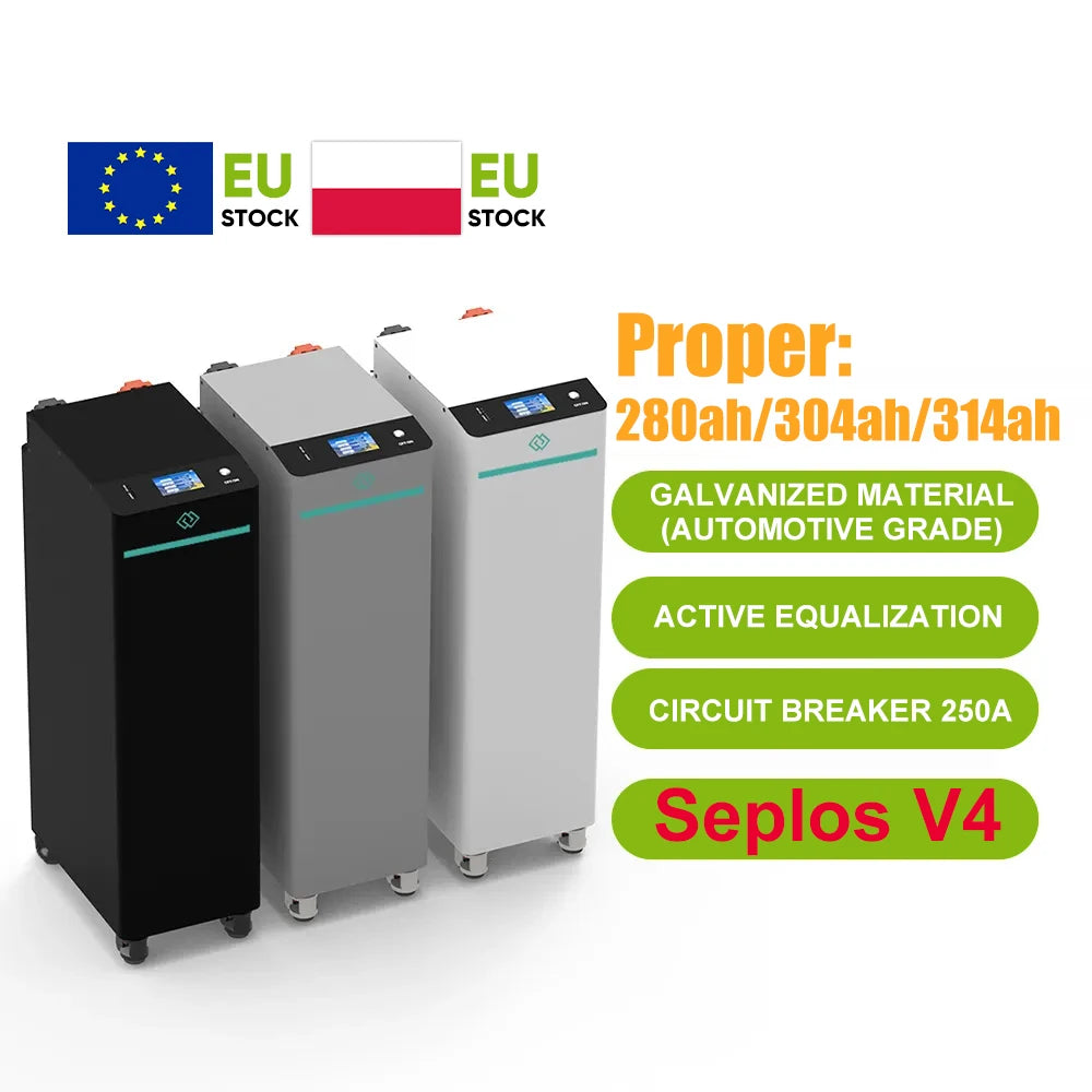 Free Shipping Seplos V4 51.2V 314ah DIY BOX Built in BMS and Active Balancer Fast Shipping