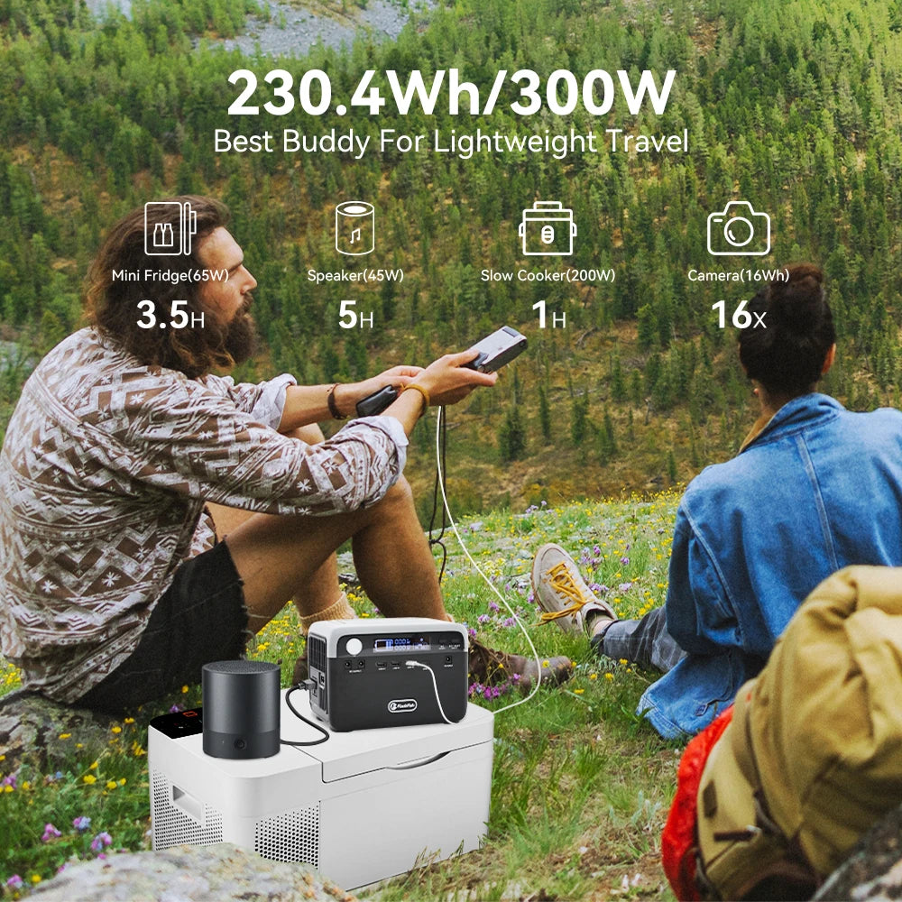 Flashfish LiFePO4 Power Supply Energy Storage Outdoor Power Bank Station Back up Portable Solar Panel Generator