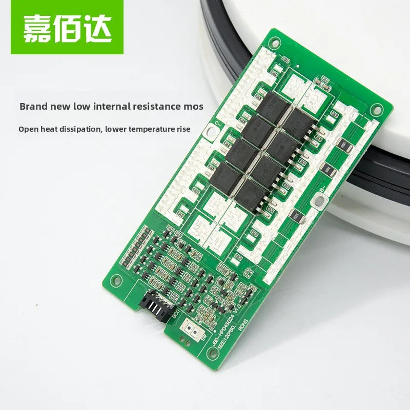 4s 12V 60A Smart BMS PCBA for 18650 LiFePO4 Lithium Battery with Equalization OEM Supply