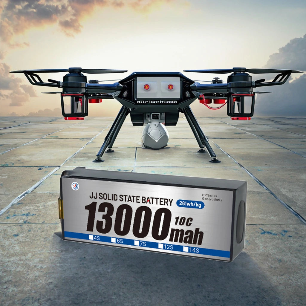 Hot Sale FPV 13000mAh 4S 15.8V 6S 23.7V High Energy Density Quadcopter Solid State Battery for Drone Aircraft With XT30 XT60