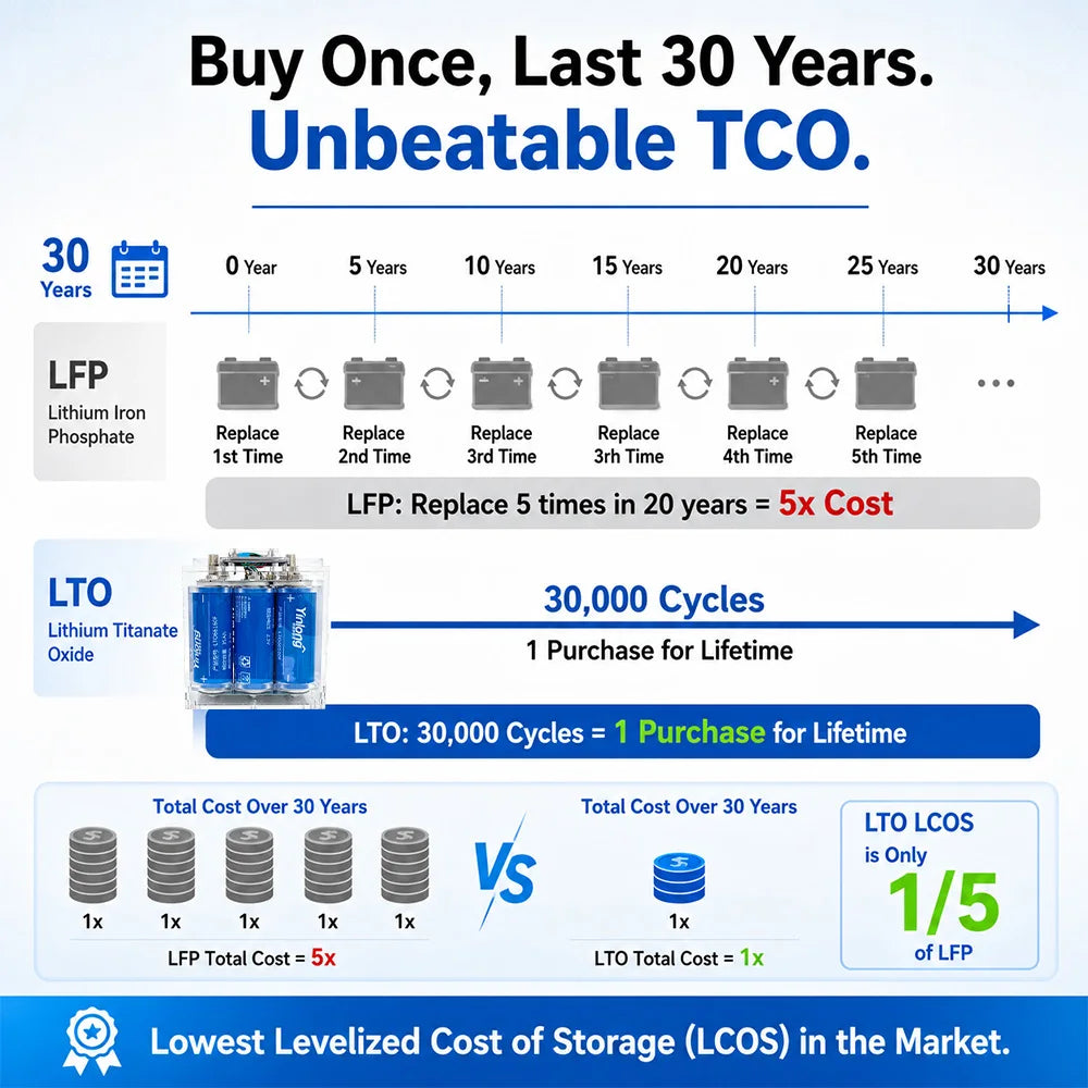 Yinlong 12V 40Ah 45Ah LTO Battery Pack 6S1P for Cold Environment Backup Power Energy Supply System