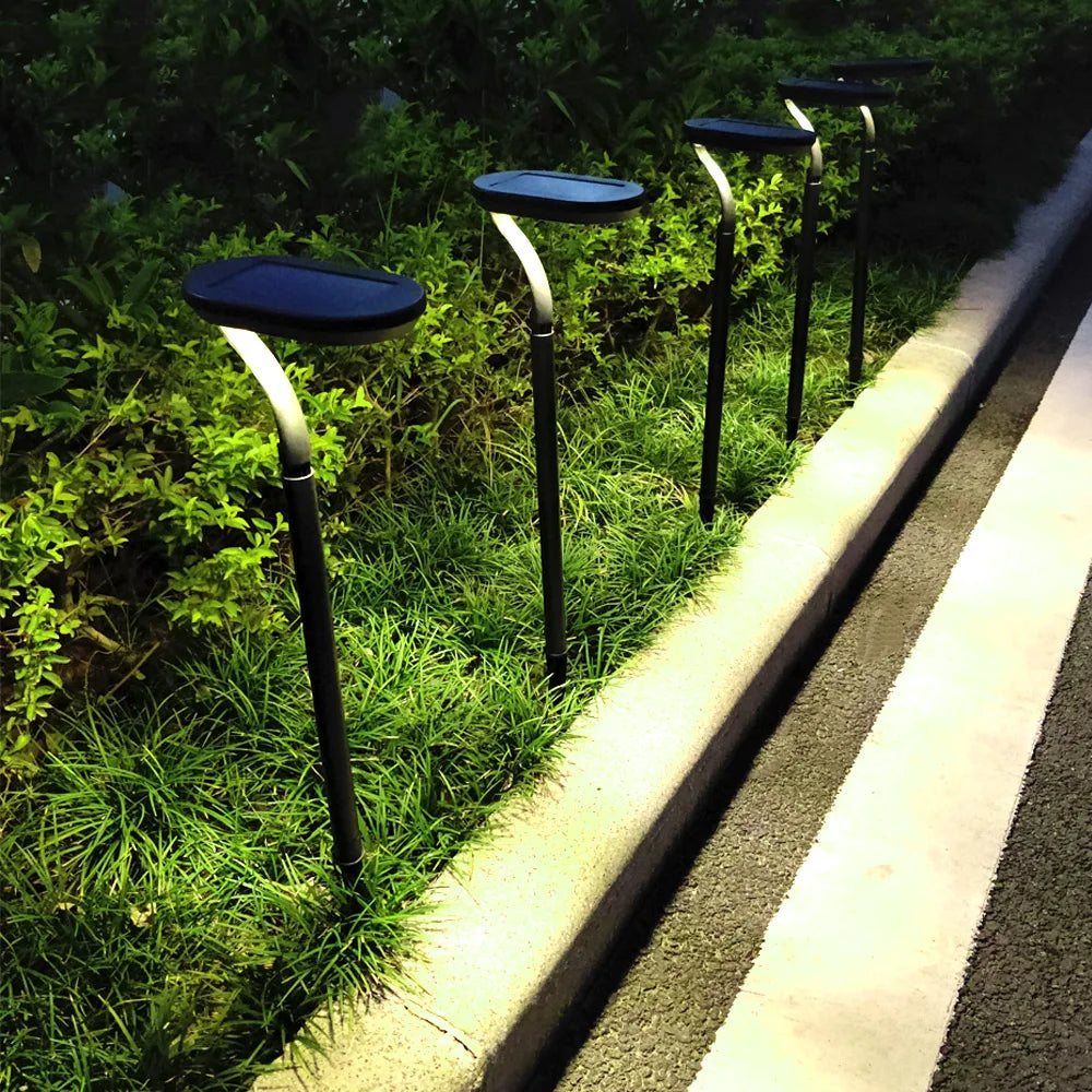 KPSUN 2-Pack LED Solar Garden Lights Outdoor Waterproof Landscape Lighting Pathway Patio Yard Lawn Decoration CE RoHS 1-Year Warranty
