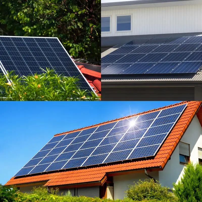 Complete Set Solar Energy Power Storage System 5000W 3KW 6KW 8KW 10KW Hybrid Solar Panel Electric Power Generation Kit