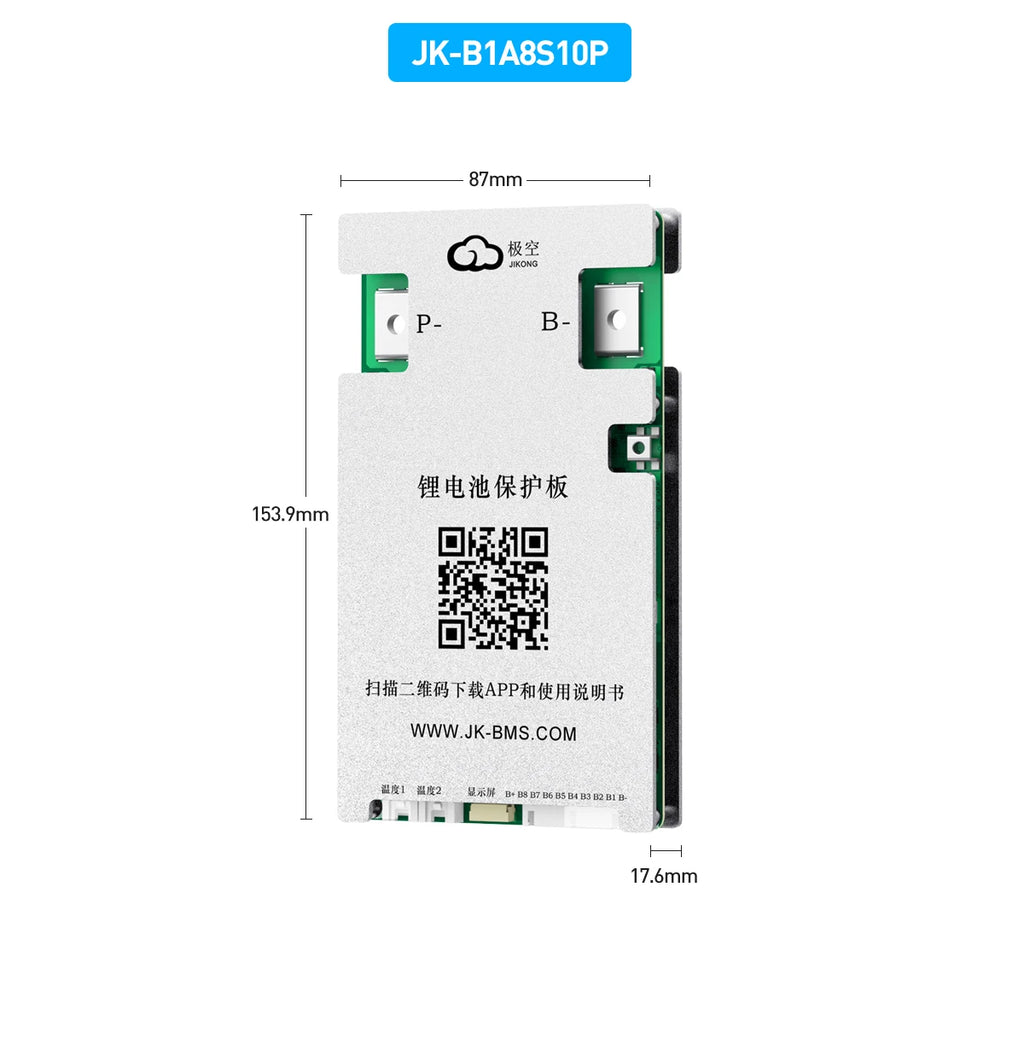 JK-BD6A17S6P JIKONG Active Balanced 17S 20S 24S Smart 200A Lifepo4 Li-Ion Lto Battery BMS PCB CE/FCC/RoHS Certified Power/