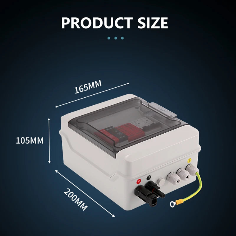 XIONGISOLAR SOLAR  1in1 600V  Isolating Switch Type PV Combiner Box 1 Series Photovoltaic Junction Box