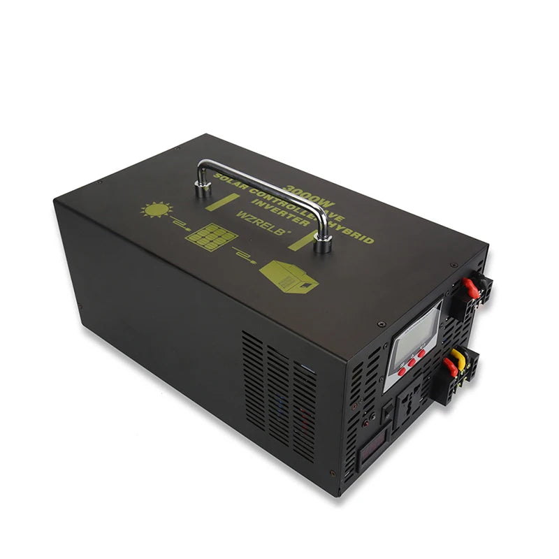 Pure Sine Wave  Hybrid Solar Power Inverter 3000W 12V/24V/36V/48V DC to 120V/220V/230V/240V DC/AC Converter 30A Charge Control