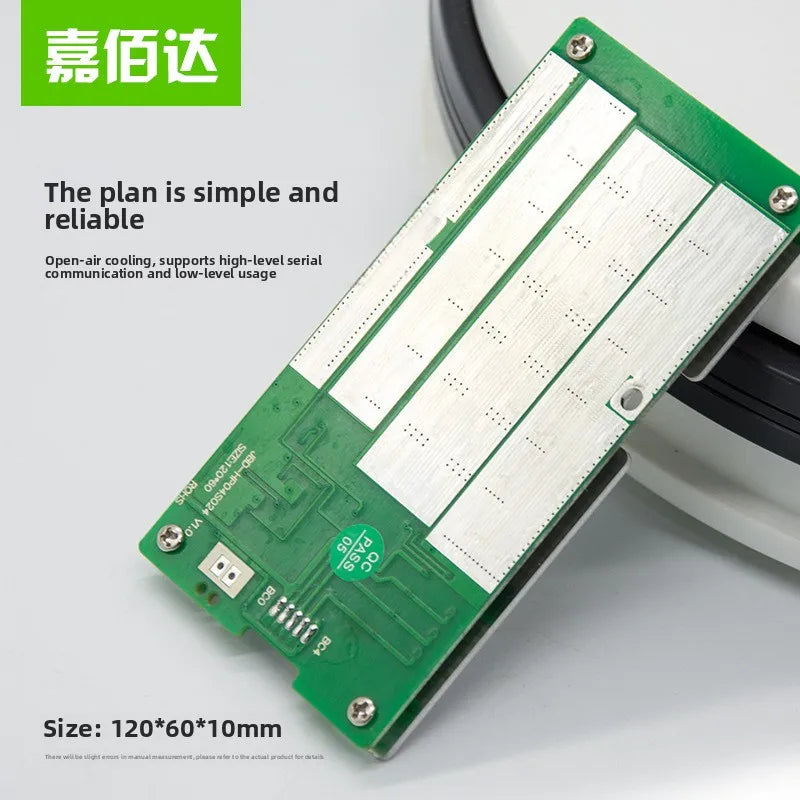 4s 12V 60A Smart BMS PCBA for 18650 LiFePO4 Lithium Battery with Equalization OEM Supply