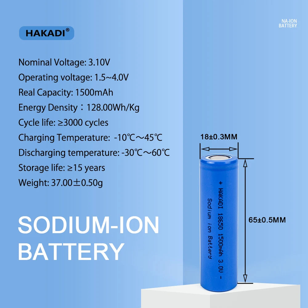 Free Shipping !18650 3V 1500 12c Rechargeable Sodium-Ion Batteries 12C High Rate Cell for Electric Scooter Bike One Is Free Ship PRIME RJ SOLAR PH
