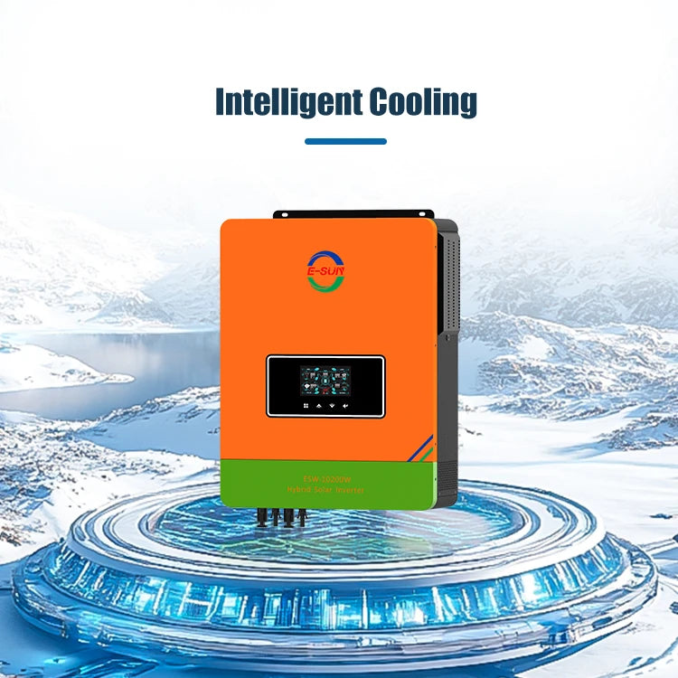 ESUN 3.6KW 6.2KW Hybrid Solar Inverter 40V 220V 10.2KW on off Grid Single Phase Solar Panel Inverter for Home