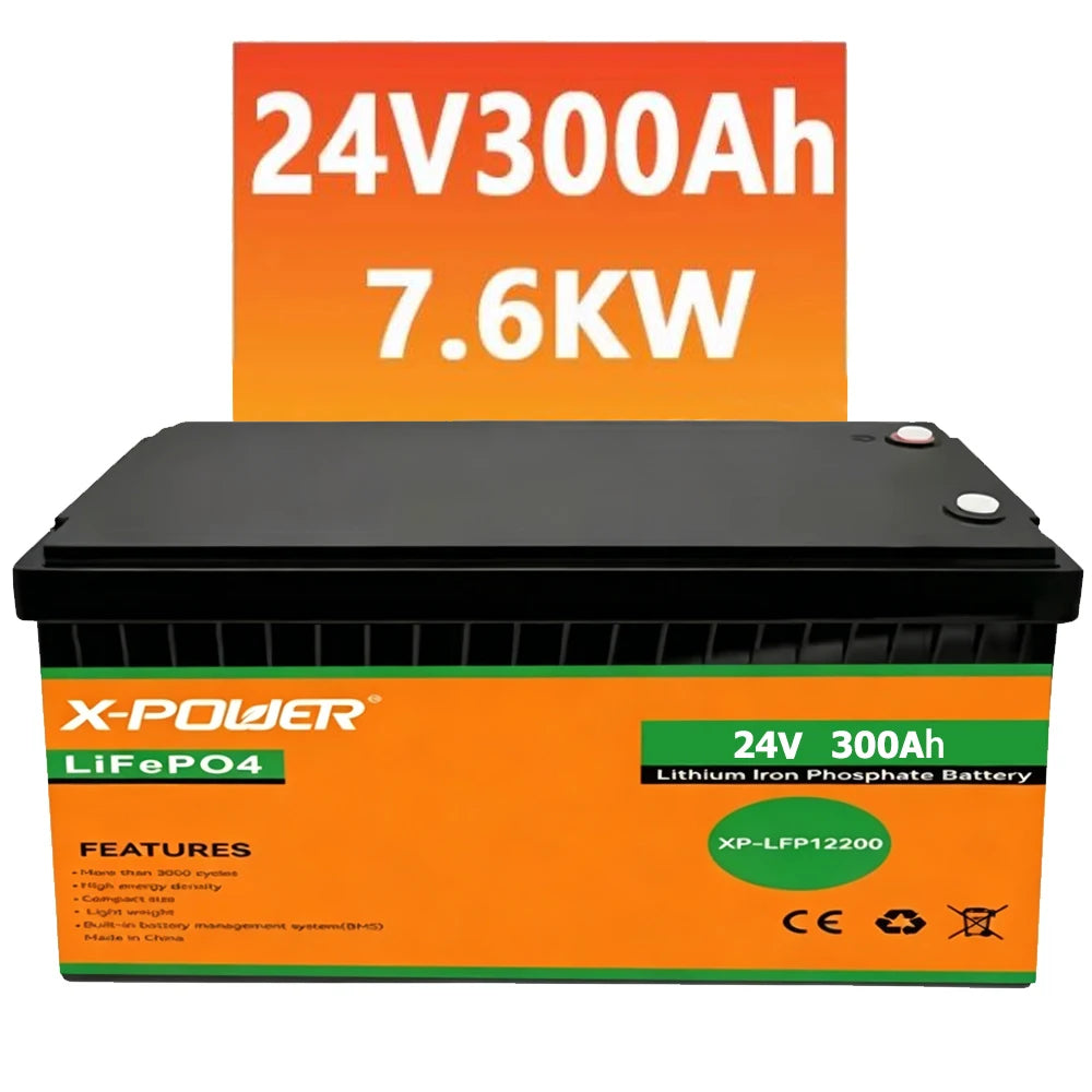 EU Warehouse Stock 12V LiFePO4 Battery Built-in BMS 10/20/50/100/125/200/300/400Ah LFP Lithium Battery for Solar System Inverter