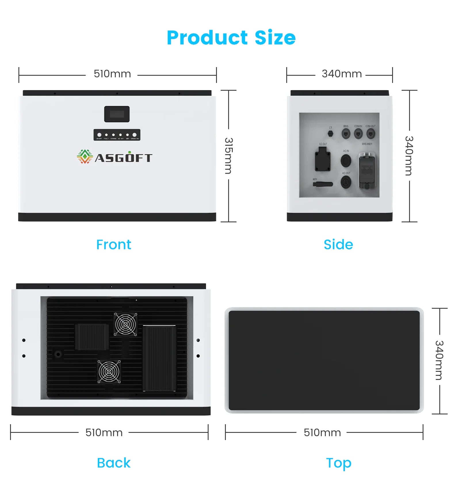 EU Stock 3.8kWh 2.4kW Hybrid Inverter Solar System Home LCD Screen Balcony Energy Storage Plug and Play Lifepo4 Battery Systems PRIME RJ SOLAR PH