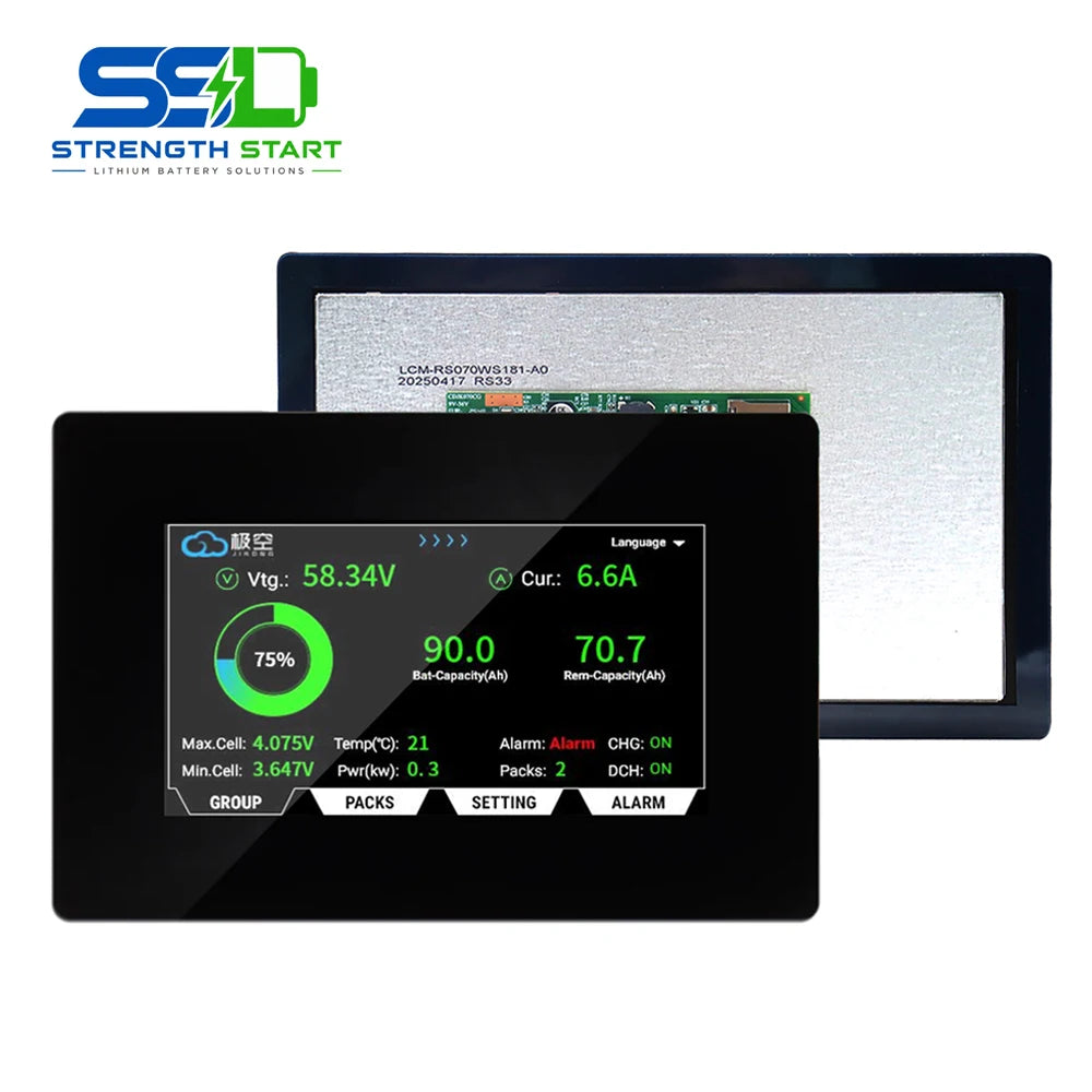 JIKONG JK LCD Display 7.0 Inch Smart Touch Screen PB Series V19 Version Energy Storage Smart Inverter for JKBMS Accessory
