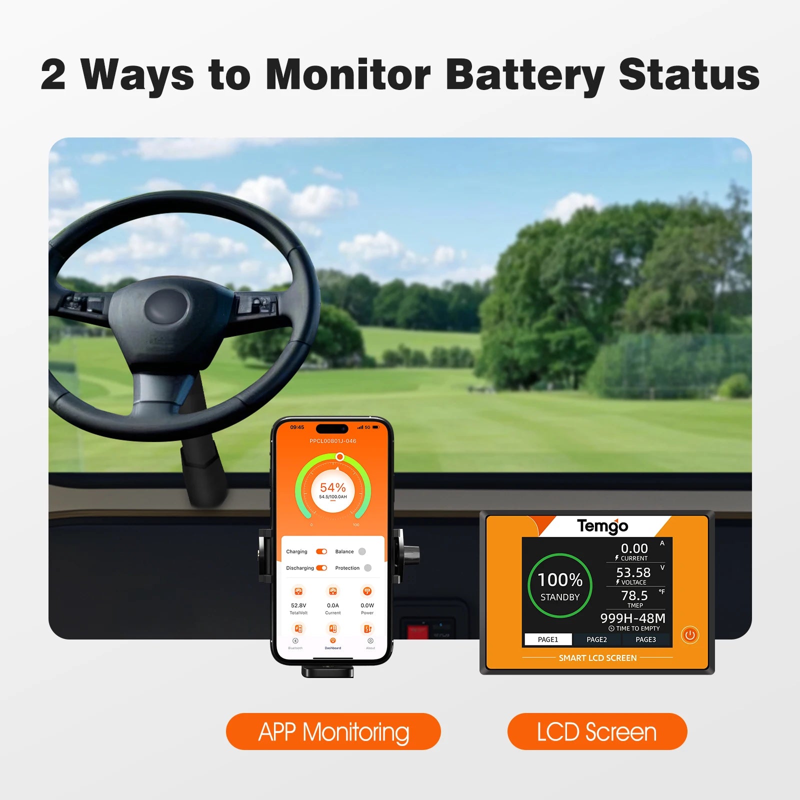 TEMGO Lifepo4 Golf Car Battery Lithium Battery 100ah 48v 72v 36v for Electric Vehicle