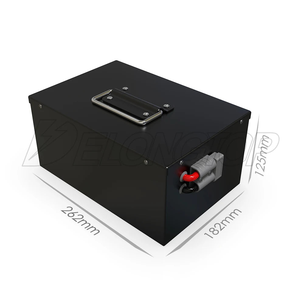 DELONGTOP LFP-12100 LiFePO4 Caravan Motorhome Under-Seat Battery 12.8V 24V 48V 100Ah-600Ah CE RoHS MSDS UN38.3 36-Month Warranty
