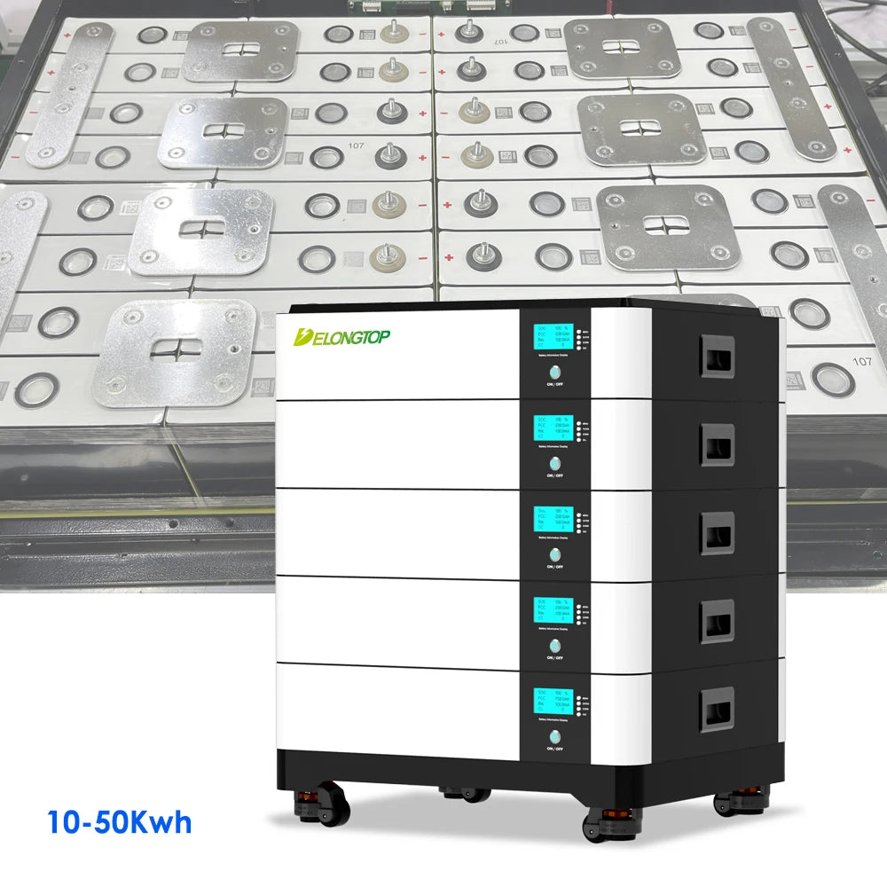 Delong  Lithium Batteries Solar Energy Inverter 48V 10KWH 48V 20KWH 48V 15kwH Lifepo4 Battery Energy Storage System 51.2V