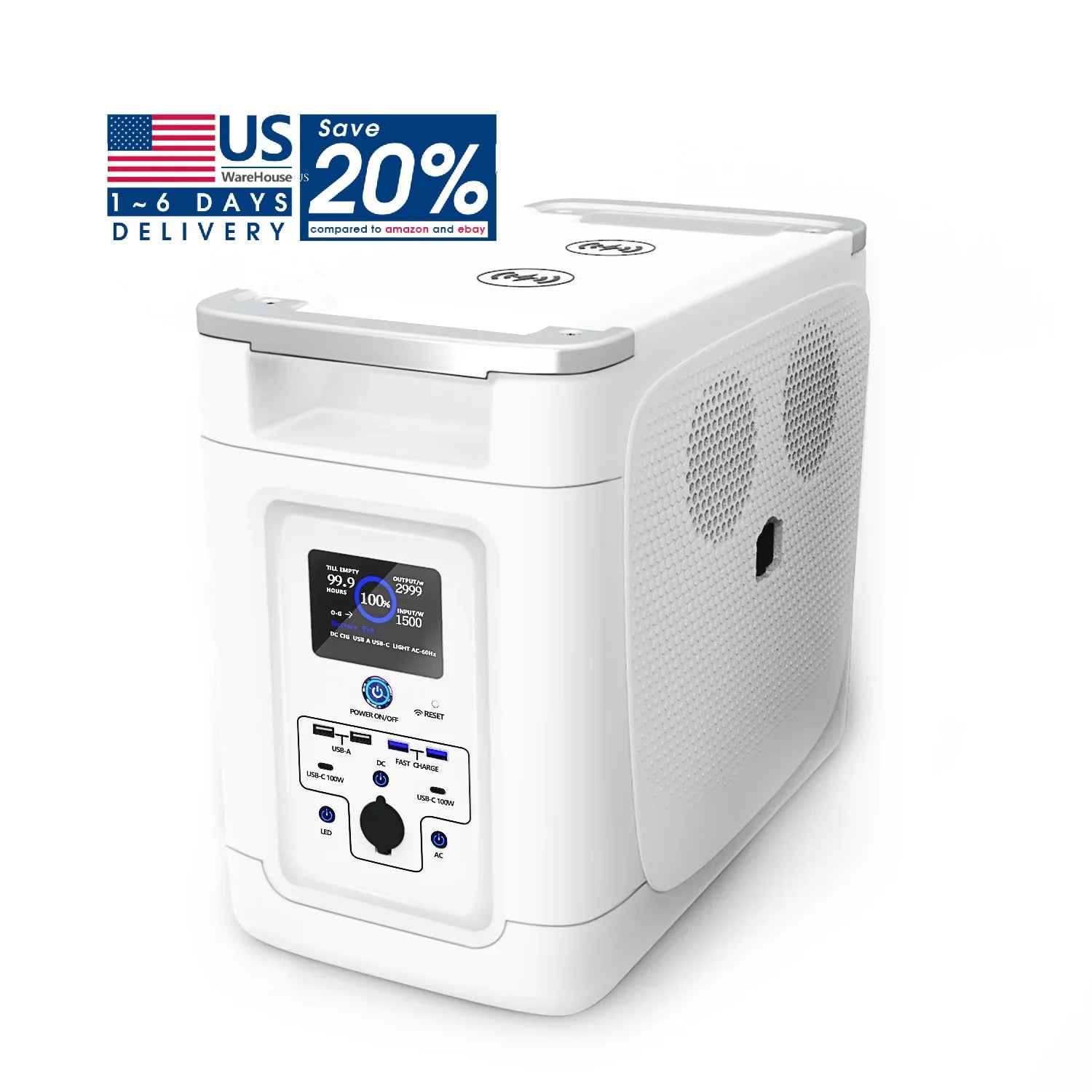 Seetek USA Warehouse 2000W China Wholesale 220v Portable Power Supply Power Bank Portable Charger Station