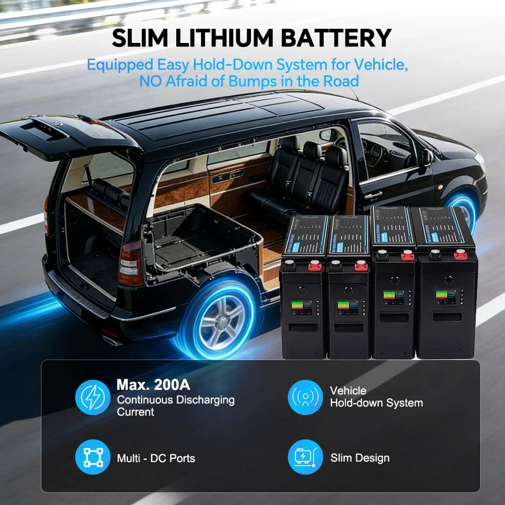 6000 Cycles Lithium Solar Energy Battery 12v 200ah LiFePO4 Battery Batteries 300AH 24V 48V 2000W 3000W