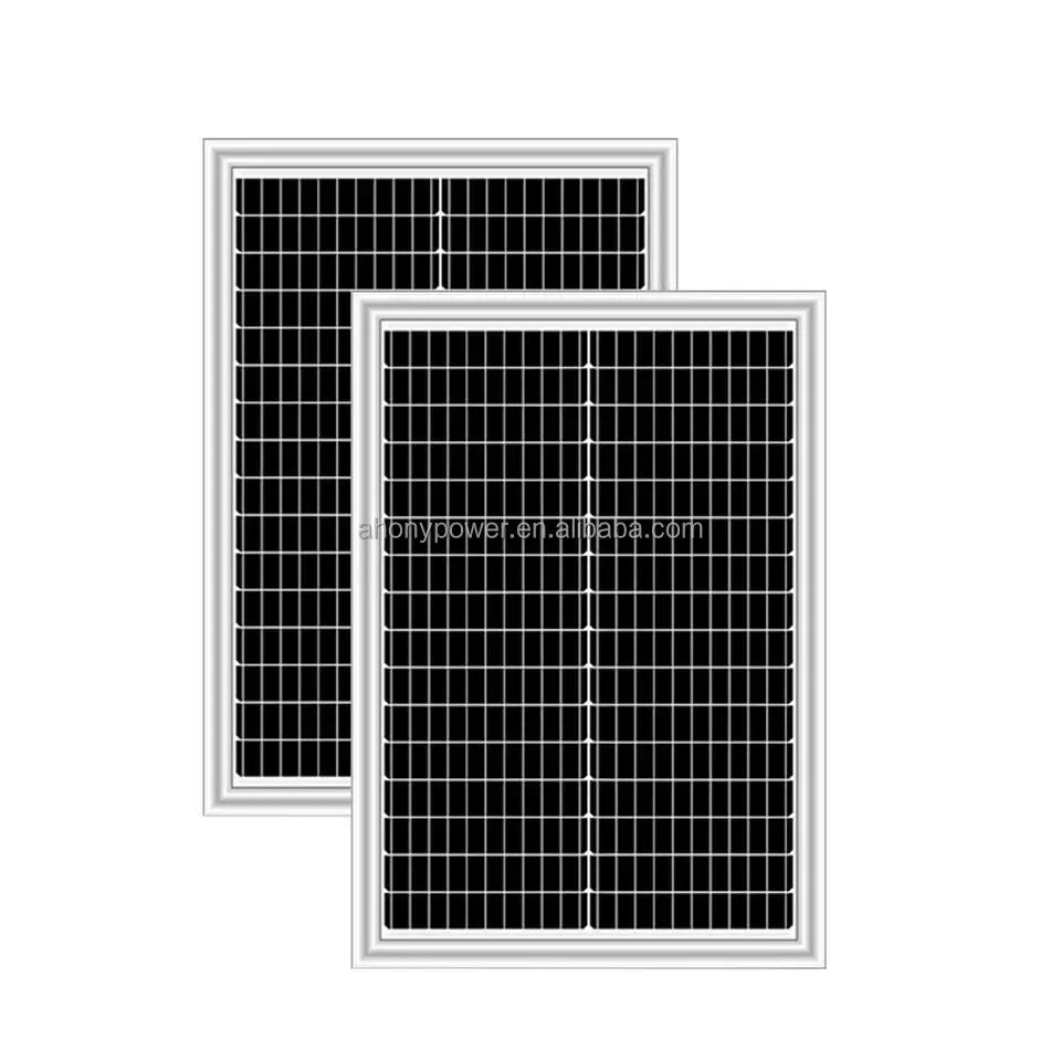 High Efficiency 180W Mono Solar Panel PV Module Powerful Solar Cells for Roof Camping Battery Company Direct Sale