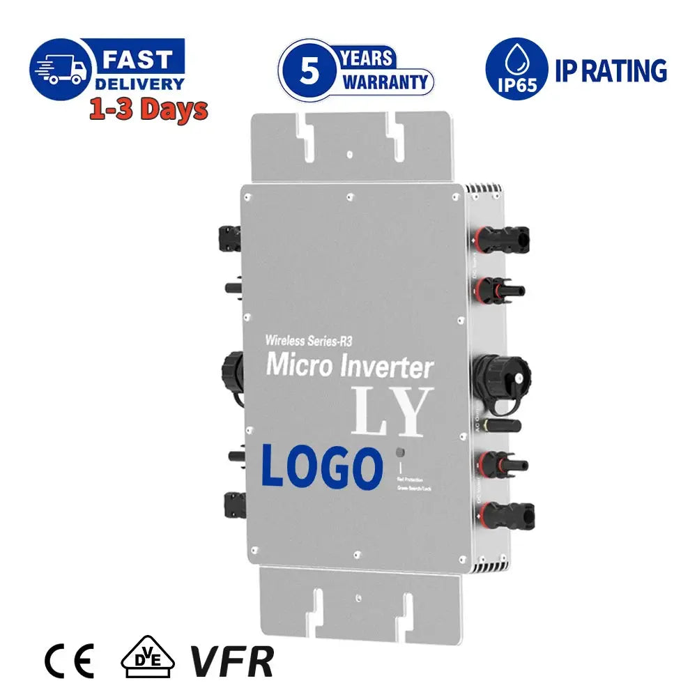 Competitive Price Hybrid 120V 1200W/1400W/1600W Micro Inverter Waterproof IP65 Roof Solar Panel Inverter PRIME RJ SOLAR PH