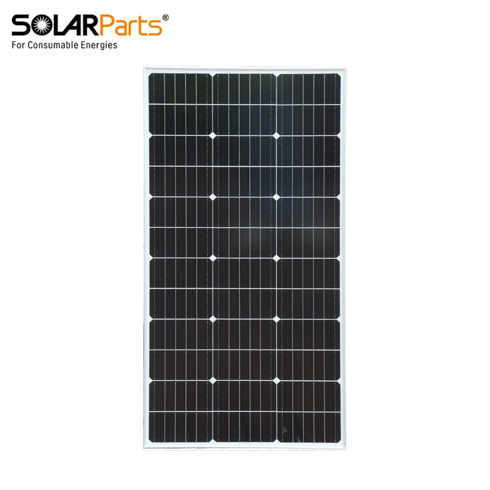 High Efficiency 100W Rigid PERC Mono Solar Panel for Electricity Generation Fixed on Balcony Open-Air Roof or Terrace