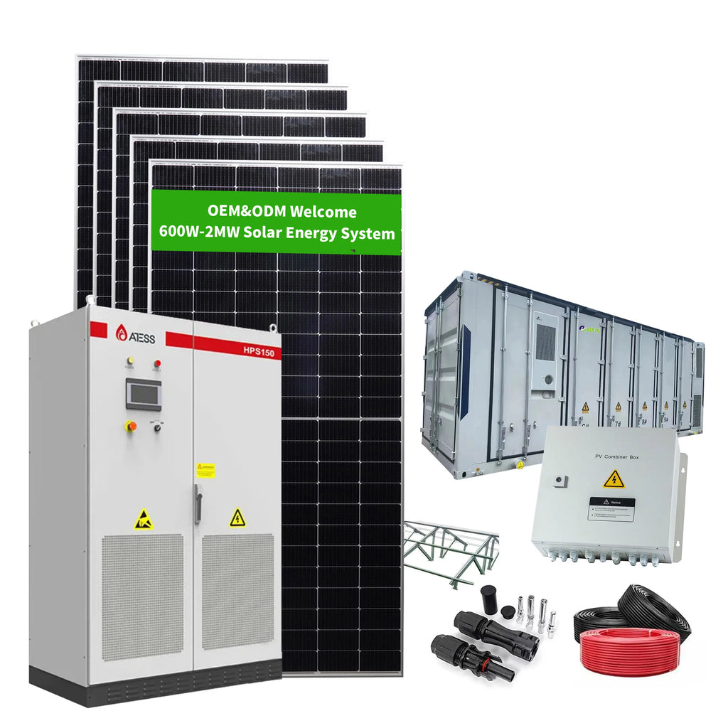 5kw 10kw 15kw 20kw Home Hybrid Solar Power System Panels Battery Inverter Storage Kit Complete Full Set