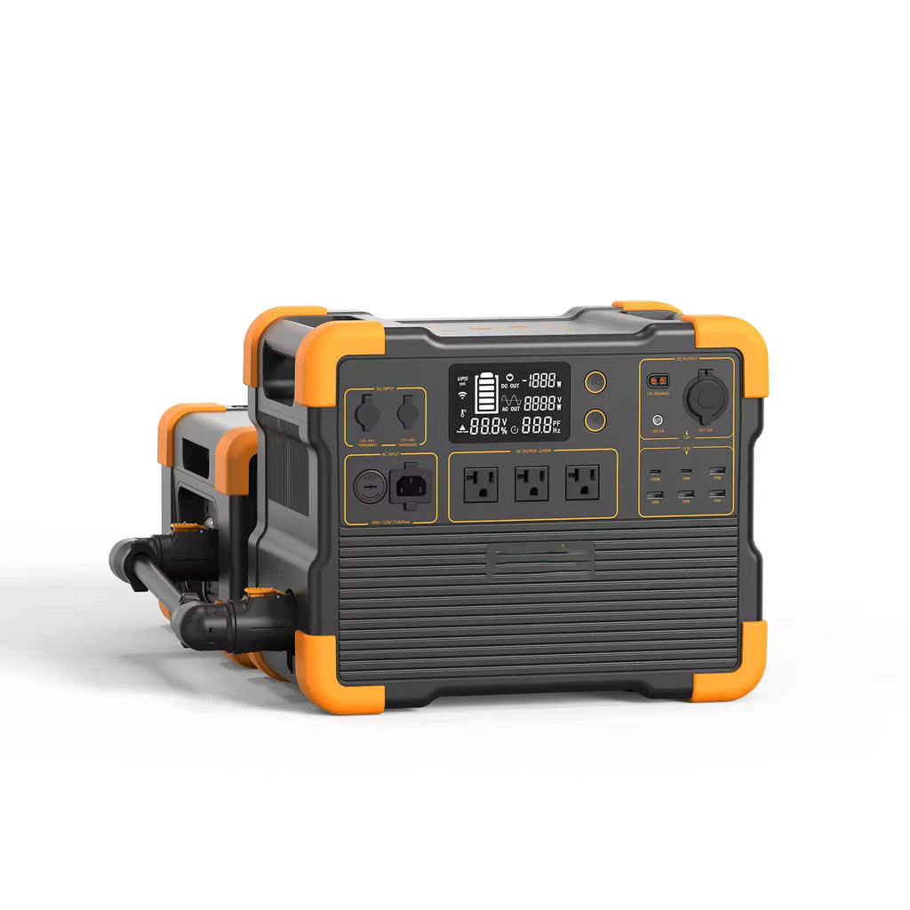 Solar Energy System Portable Power Supply Pure Sine Wave 1500W Power Station with Fold Solar Panels