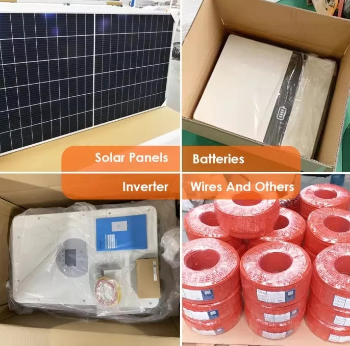 Jinko Solar Panels Hybrid 30Kw Generator Solar Energy Storage System 15KW 30kw 50kw Hybrid Inverter Solar Power System PRIME RJ SOLAR PH