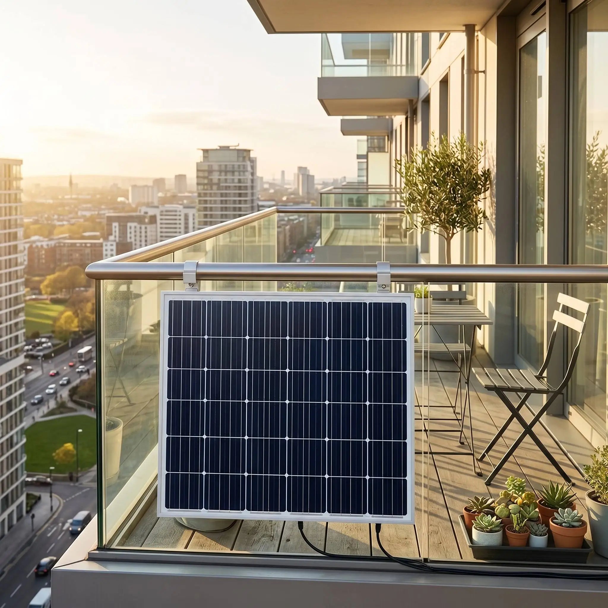200W 300W N-Type HJT Bifacial Double Glass Solar Panel 12BB Monocrystalline PV Module for Balcony Garden Rooftop Use
