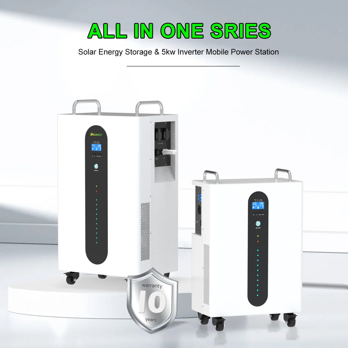All in One Home Power System Complete Kit Ac Solar Ups Power Bank 51.2V 300Ah ESS Stackable Battery 15kwh Built-in 5kw Inverter