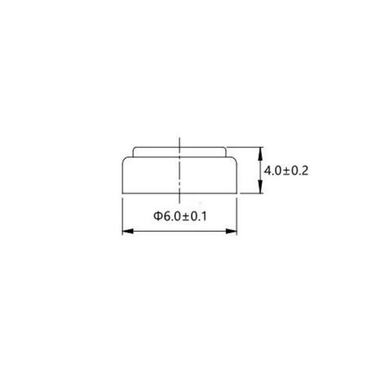 LIR640 3.6V 7mAh Rechargeable Lithium Button Battery Cell