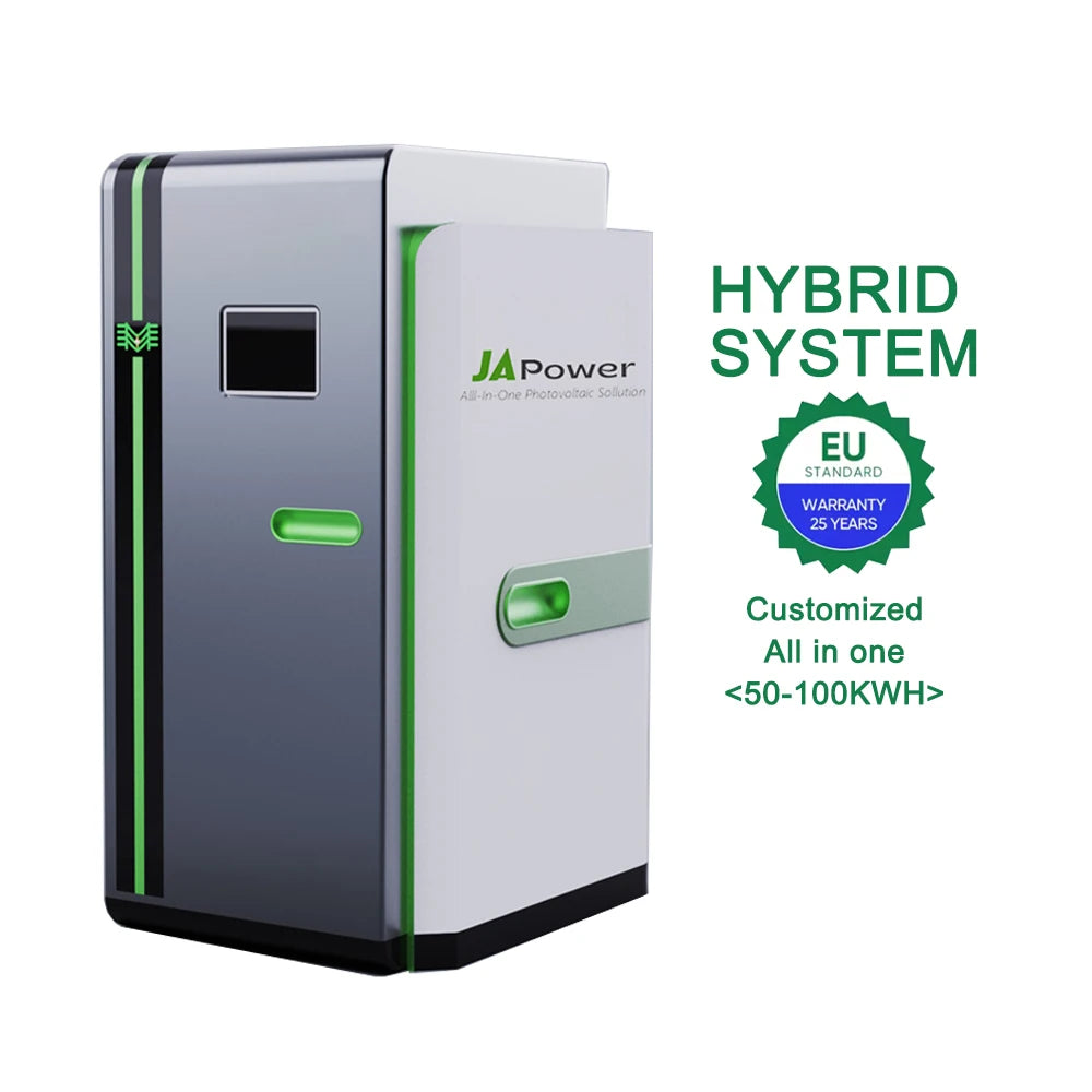 All in One Battery 51.2V 100Ah 200Ah 30kw 50kw Hybrid Inverter 50kWh 100kwh Akku Batterie Home Battery Energy Storage System