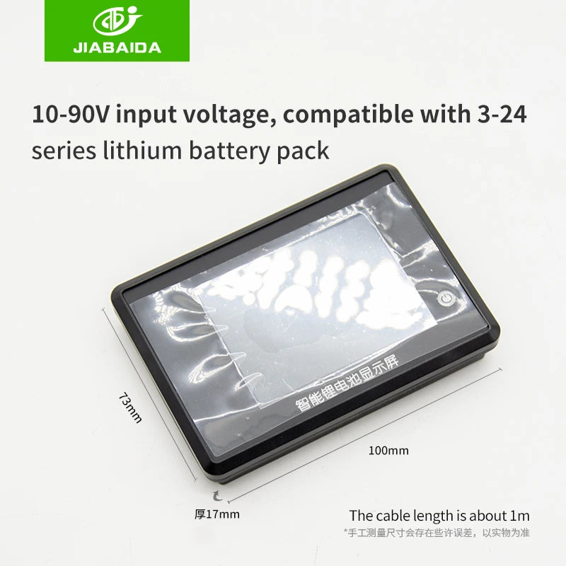 Jiabaida bms lcd display touch screens UART/RS485 port 3s/4s/6s/8s/13s/16s/20s/24s battery management system