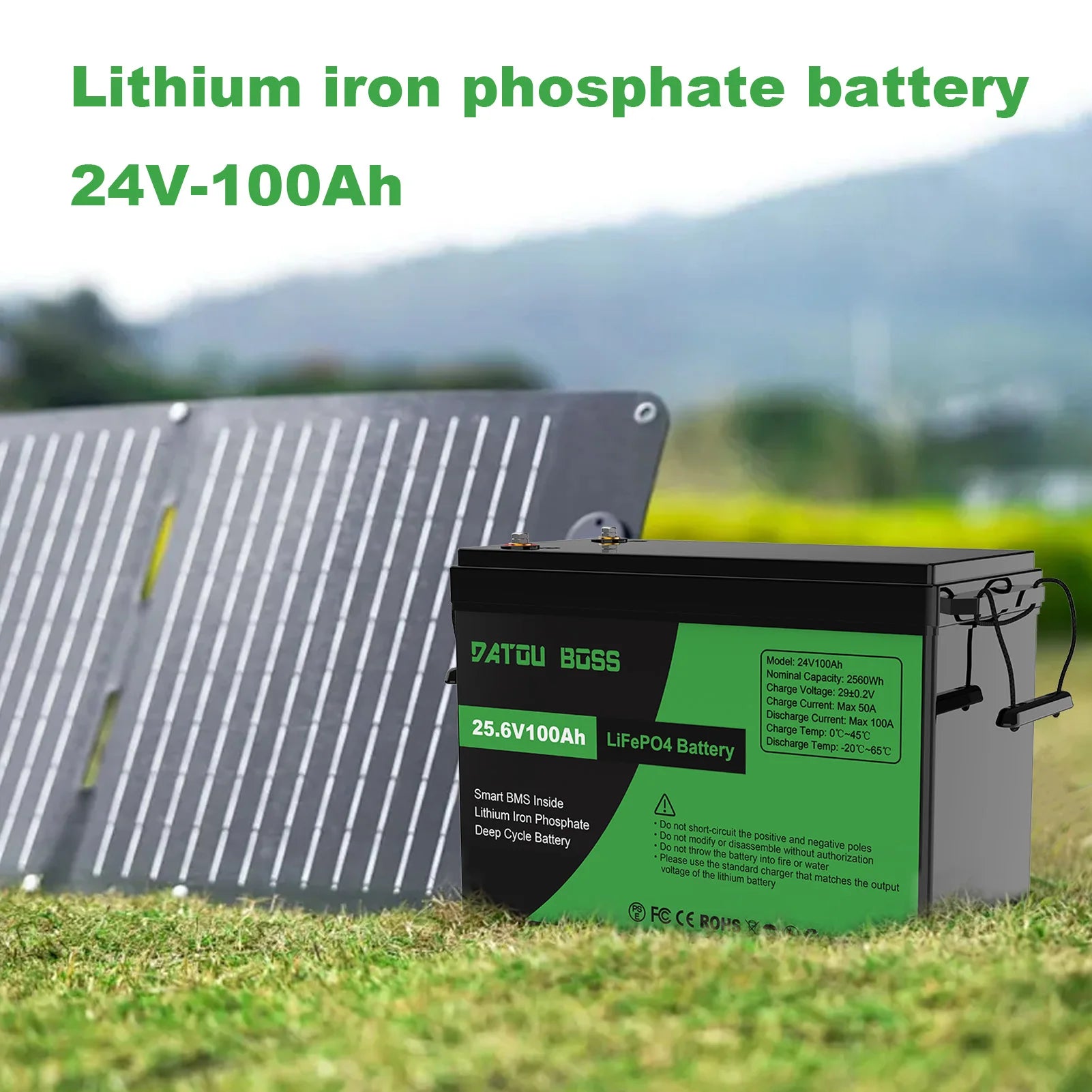 12V 24V Energy Storage LifePo4 Battery 100Ah 200Ah 300Ah 150Ah Lithium Ion Batteries Pack LifePo4 Battery With Smart BMS for RV