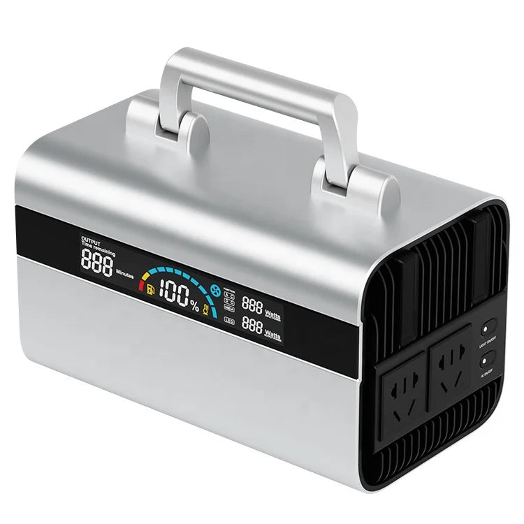 Portable Power Station Solar Bank 300W/600W/1000W LiFePO4 Battery for Laptop & Car Use with Pure Sine Wave Inverter PRIME RJ SOLAR PH