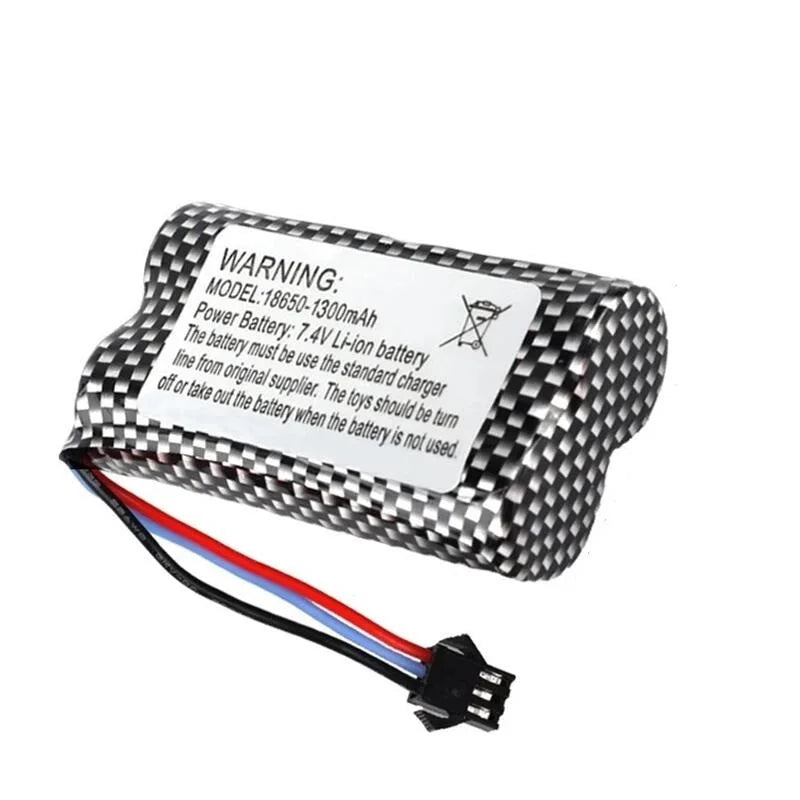7.4v 1300mah Rechargeable Battery for Watch Gesture Sensing Twisted RC Stunt Car 18650 7.4v Battery for RC Cars
