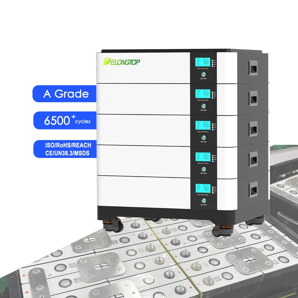 Delong  Lithium Batteries Solar Energy Inverter 48V 10KWH 48V 20KWH 48V 15kwH Lifepo4 Battery Energy Storage System 51.2V