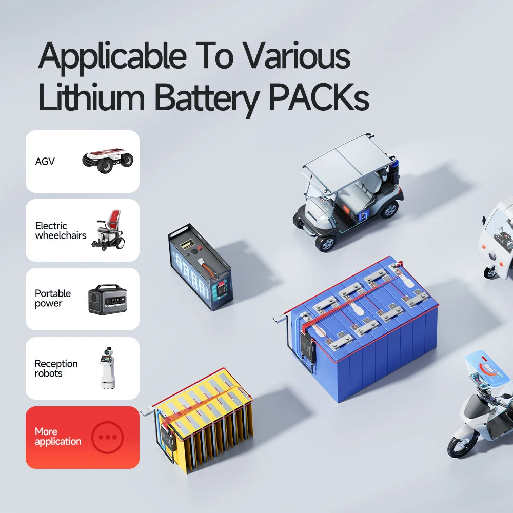 DALY BMS 7-17S 60A 7S 10S 12S 16S 24V 48V Li-ion LiFePo4 Lithuium Battery NMC LFP EV
