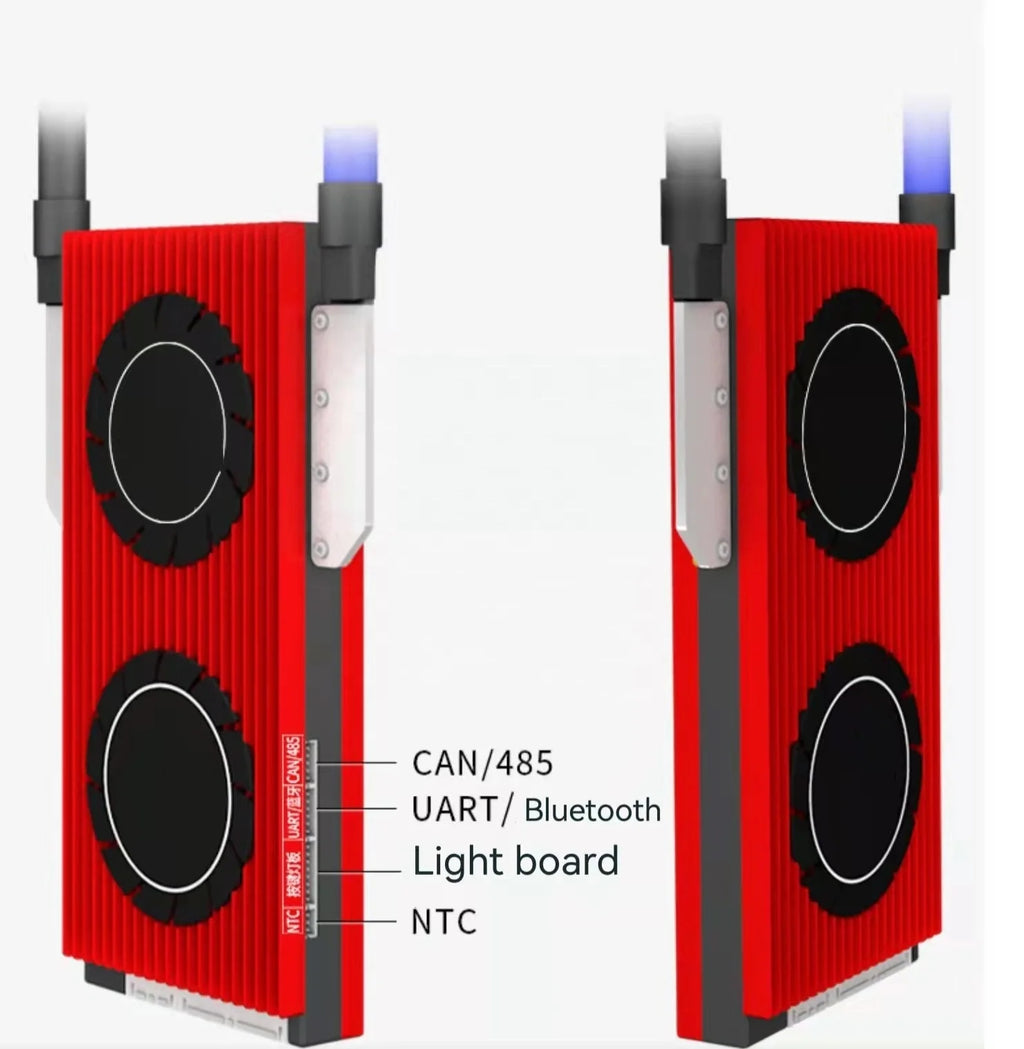 Smart BMS 4S 12V/8S 24V/16S 48V 40A LiFePo4 Active Balance BMS Bulit-in BT/LCD  CAN RS485 Lifepo4 Bms